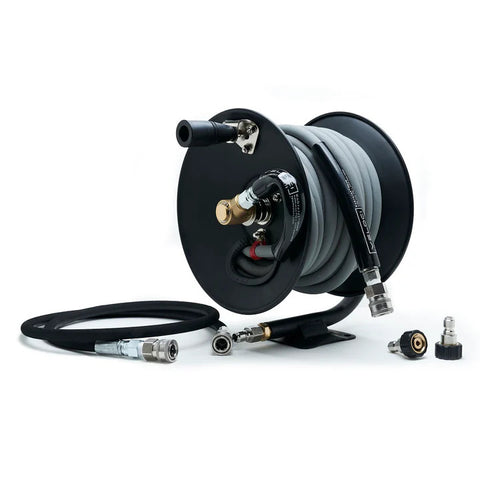 MTM Hydro 50' Premium Hose Reel Kit - 50' No Mark Grey