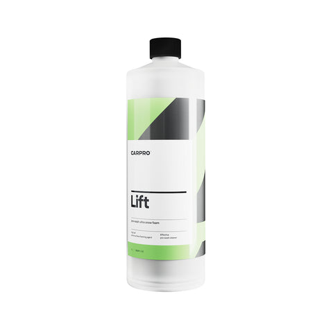 CarPro Lift pre-wash ultra snow foam 1 liter - is a highly concentrated pre-wash foam agent that dissolves and softens dirt and grime so it can be easily removed during the wash.