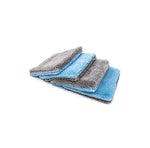 Flat Out Microfiber Wash Pad (9"x8") Blue/Red/Grey - 4 pack