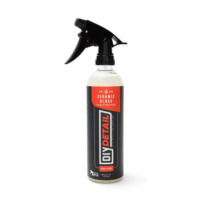 Diy Detail Ceramic Gloss detail spray 16oz  - a high-tech ceramic detail spray that forms a chemical bond with your paint to increase UV protection, shine, and slickness.